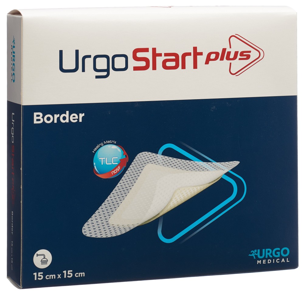URGOSTART Plus Border pansement adh 15x15cm 10 pce