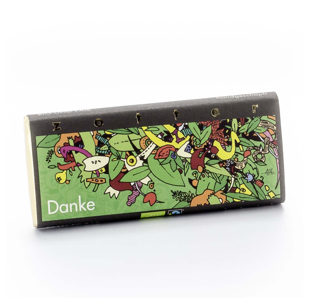 ZOTTER Chocolat "Danke" 70 g