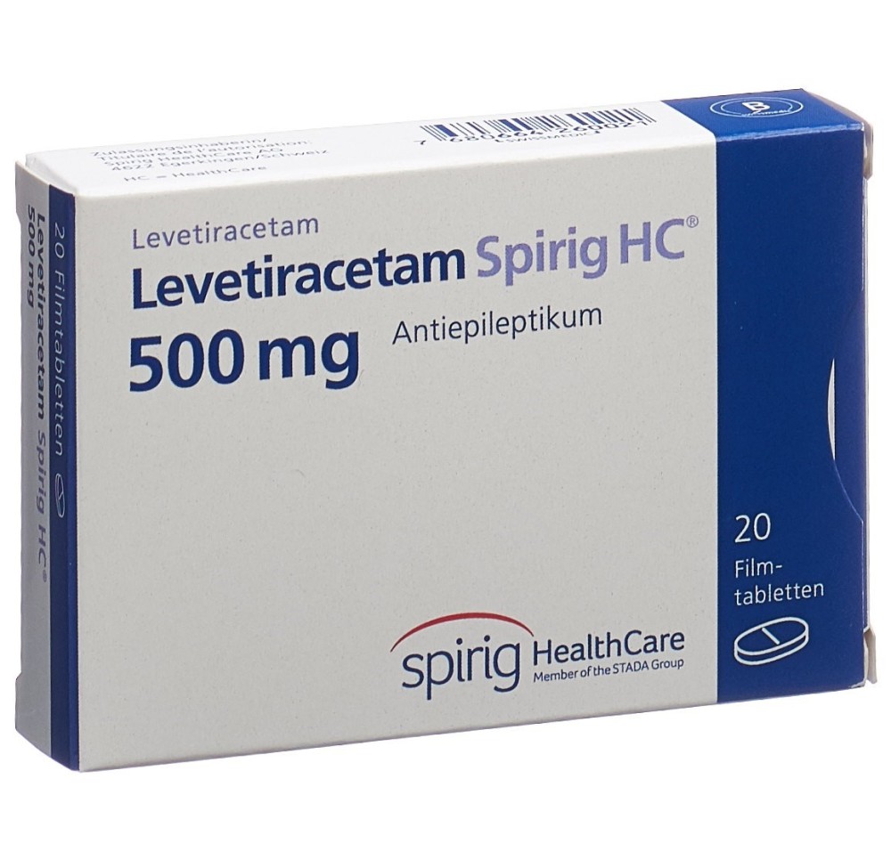 LEVETIRACETAM Spirig HC cpr pell 500 mg 20 pce