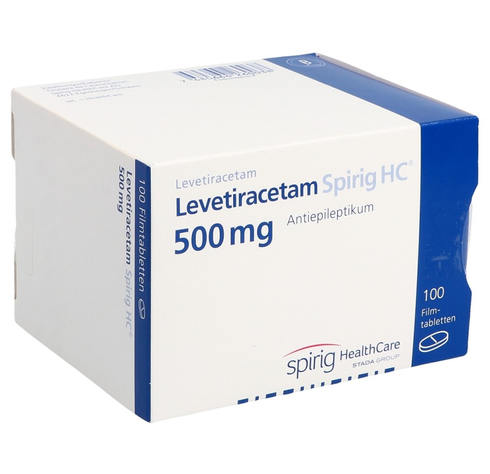 LEVETIRACETAM Spirig HC cpr pell 500 mg 100 pce