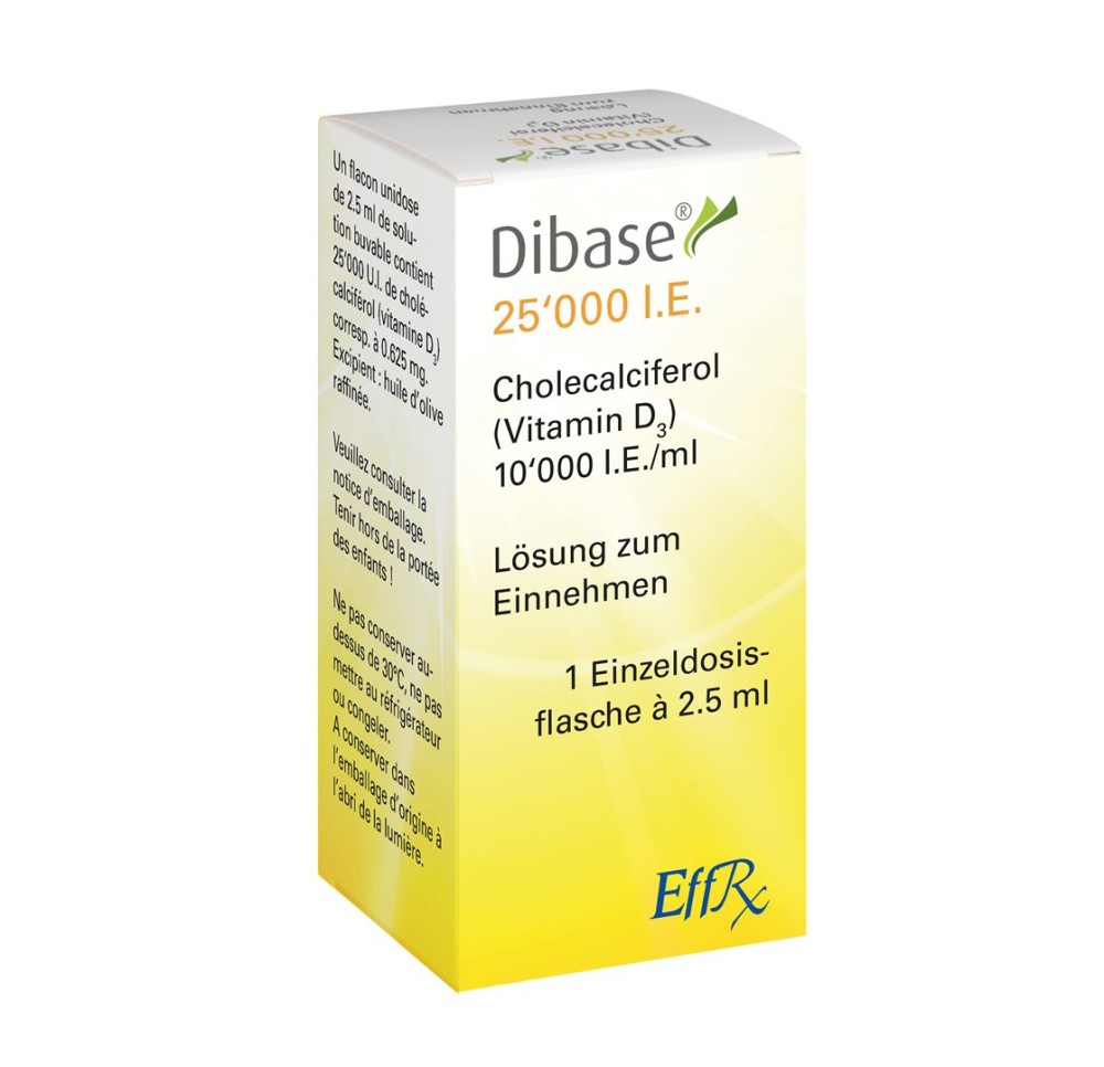 DIBASE sol 25000 UI fl 2.5 ml