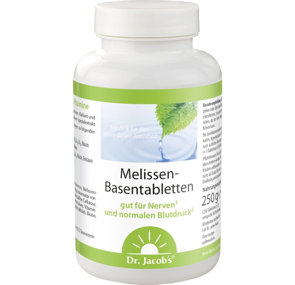 DR. JACOB'S Formule alca-mélisse cpr bte 250 pce