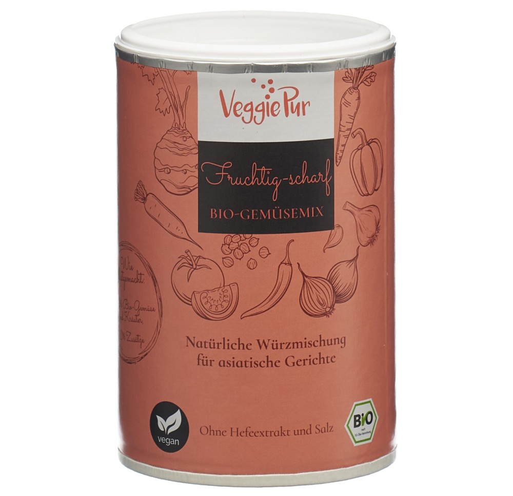 VEGGIEPUR Mélange Légumes FRUITÉ-ÉPICÉ 130 g