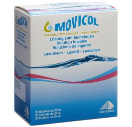 MOVICOL prête à l'emploi solut buvab 20 sach 25 ml