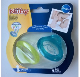 NUBY sucette flexible 0-6 mois 2 pce