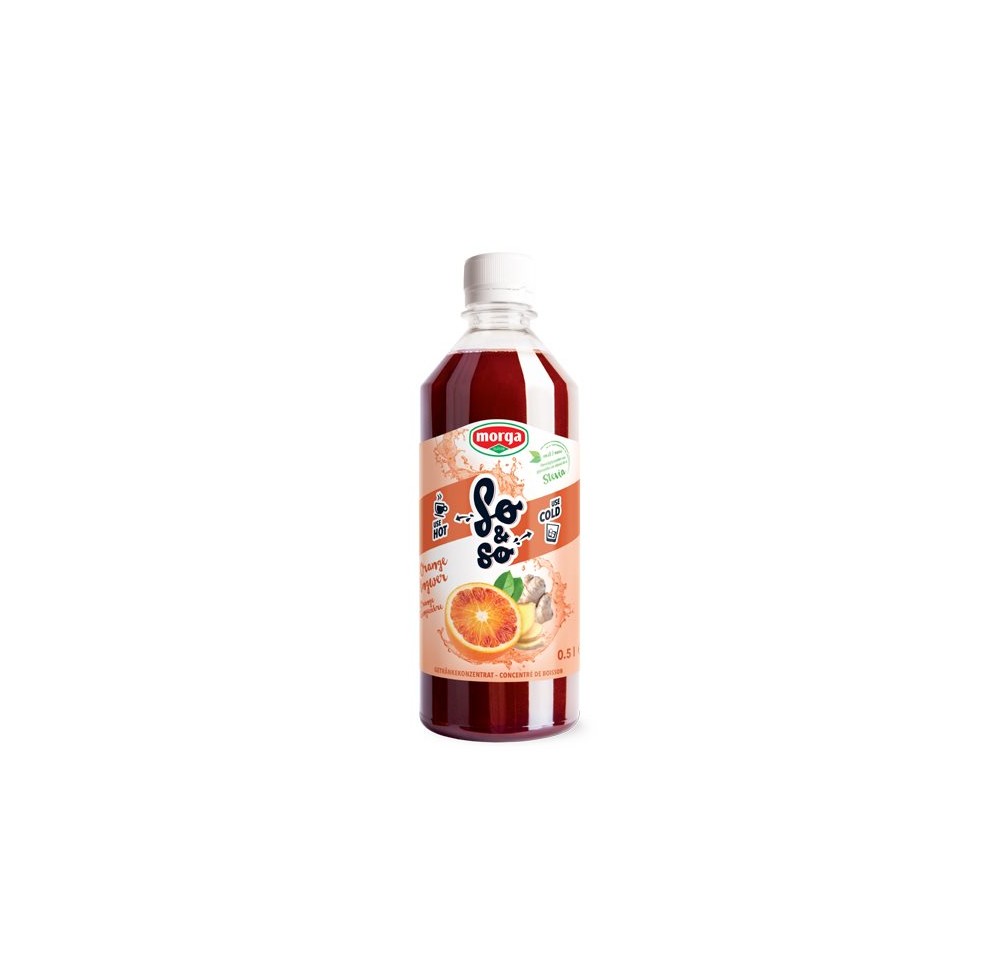 SO&SO Orange-gingembre conc avec stévia fl 5 dl