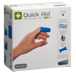 QUICK AID Pansement 6x460cm sans latex bleu
