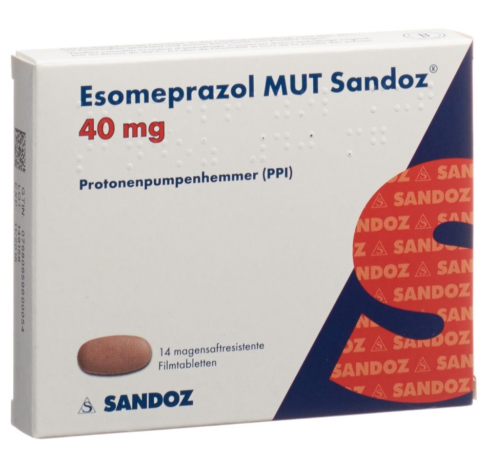 ESOMEPRAZOLE MUT Sandoz cpr pell 40 mg 14 pce