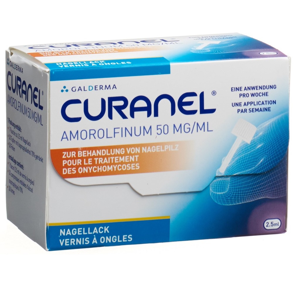 CURANEL vernis à ongles Amorolfin 50 mg/ml 2.5 ml