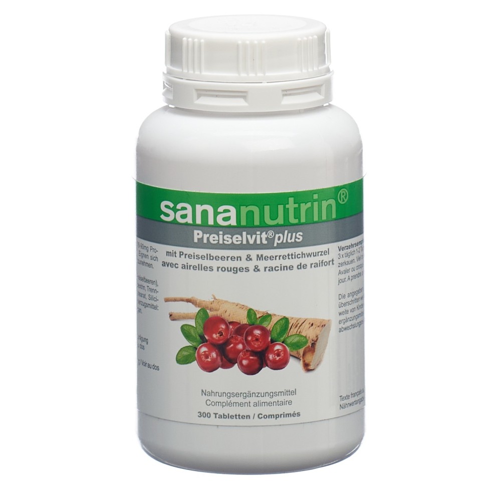 SANANUTRIN Preiselvit plus cpr bte 300 pce