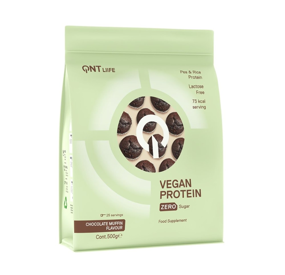 QNT Vegan Protein Zero Sug-Lact Fr Choc Muff 500 g