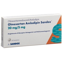OLMESARTAN AMLODIPIN Sandoz 20/5 mg 28 pce
