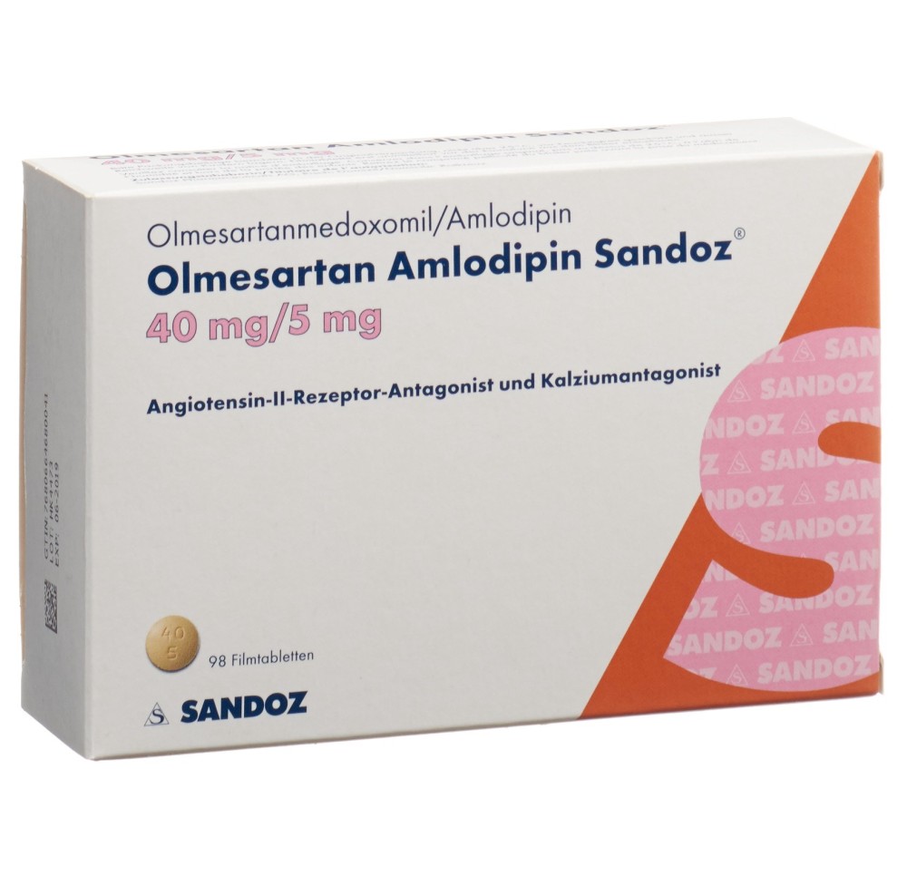 OLMESARTAN AMLODIPIN Sandoz 40/5 mg 98 pce
