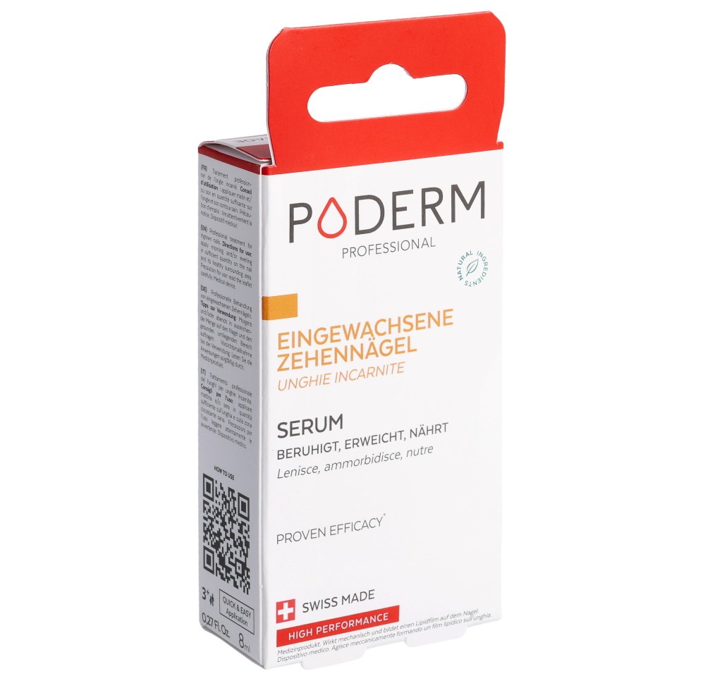 PODERM Huile Sérum Ongles Apaisante fl 8 ml
