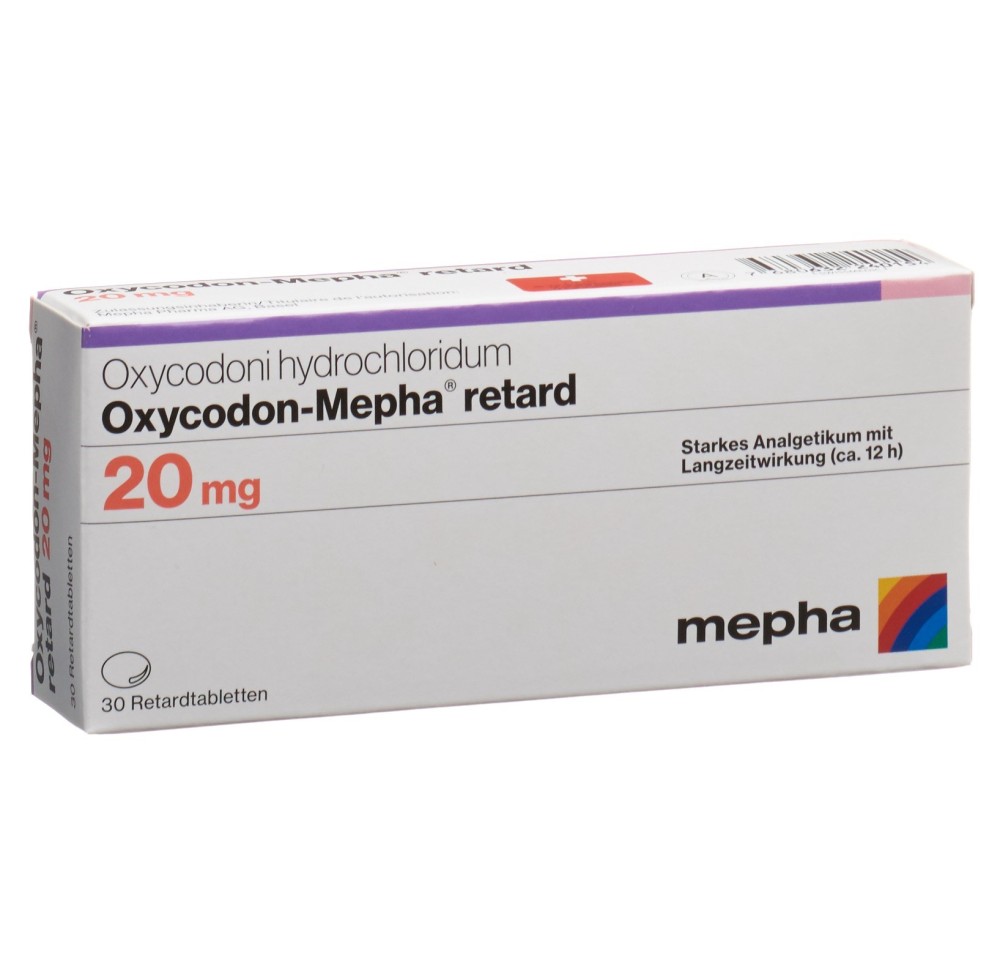 OXYCODON Mepha cpr ret 20 mg 30 pce