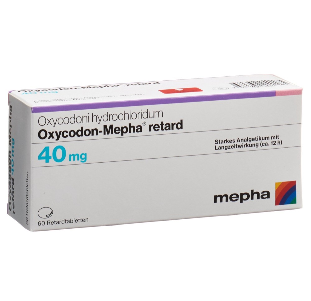 OXYCODON Mepha cpr ret 40 mg 60 pce