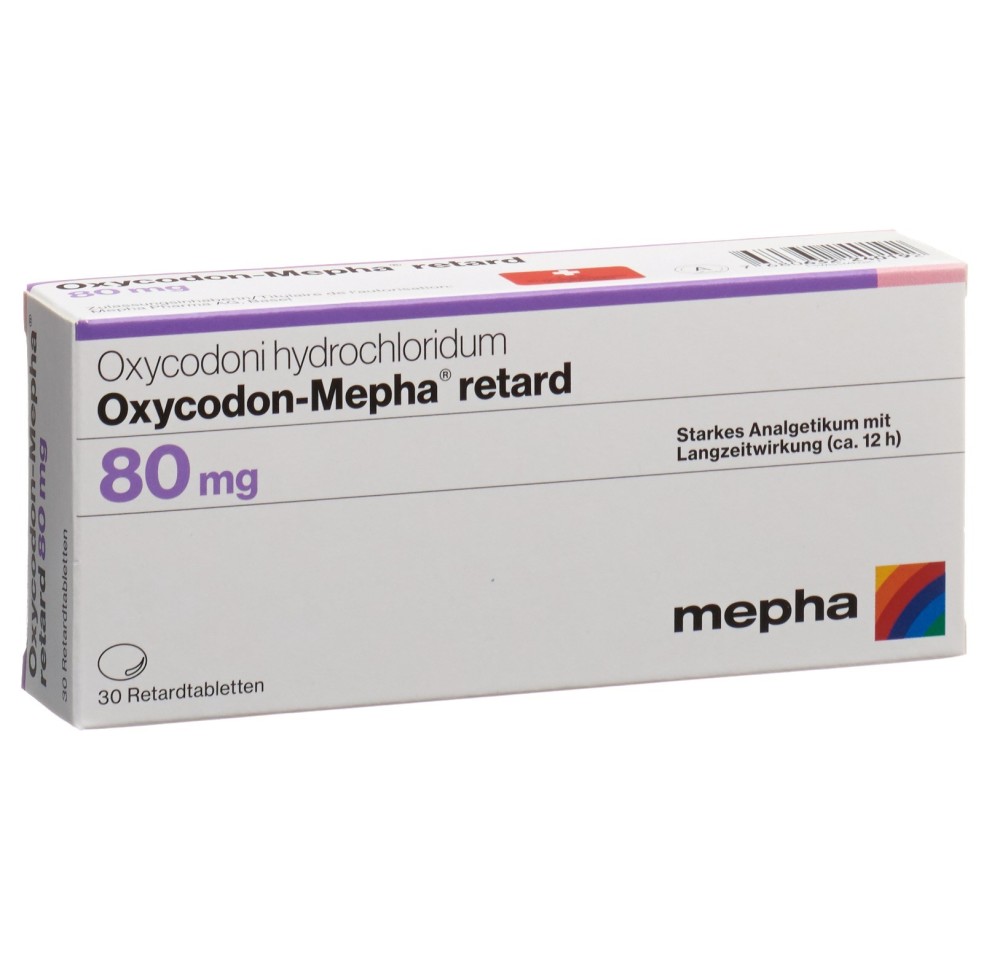 OXYCODON Mepha cpr ret 80 mg 30 pce