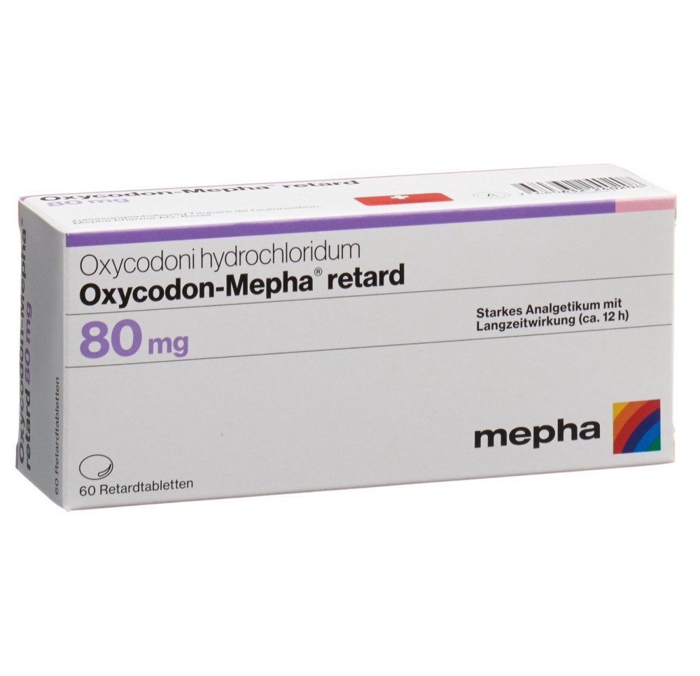OXYCODON Mepha cpr ret 80 mg 60 pce