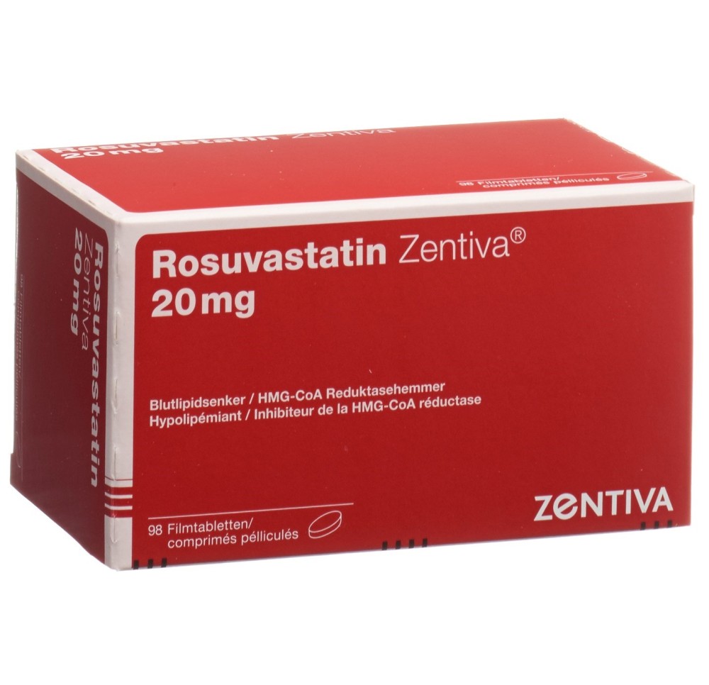 ROSUVASTATIN Zentiva cpr pell 20 mg 98 pce