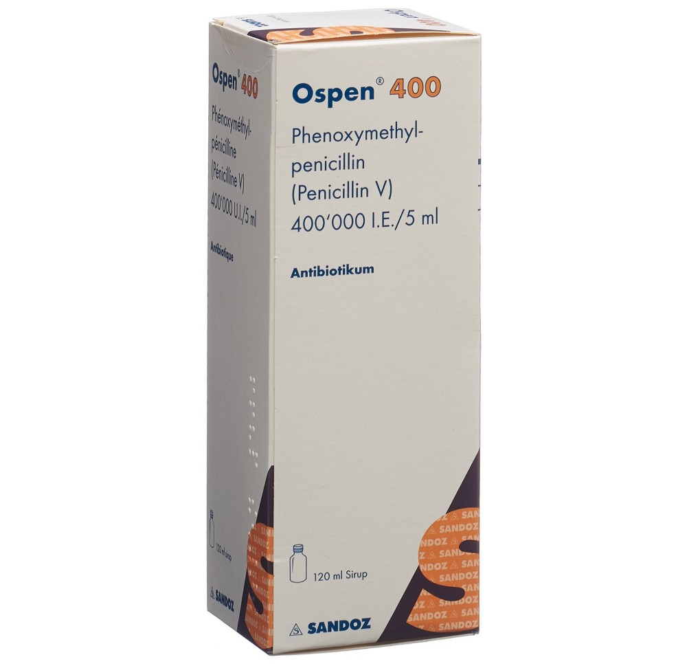 OSPEN 400 sirop 400000 UI/5ml (n) fl 120 ml