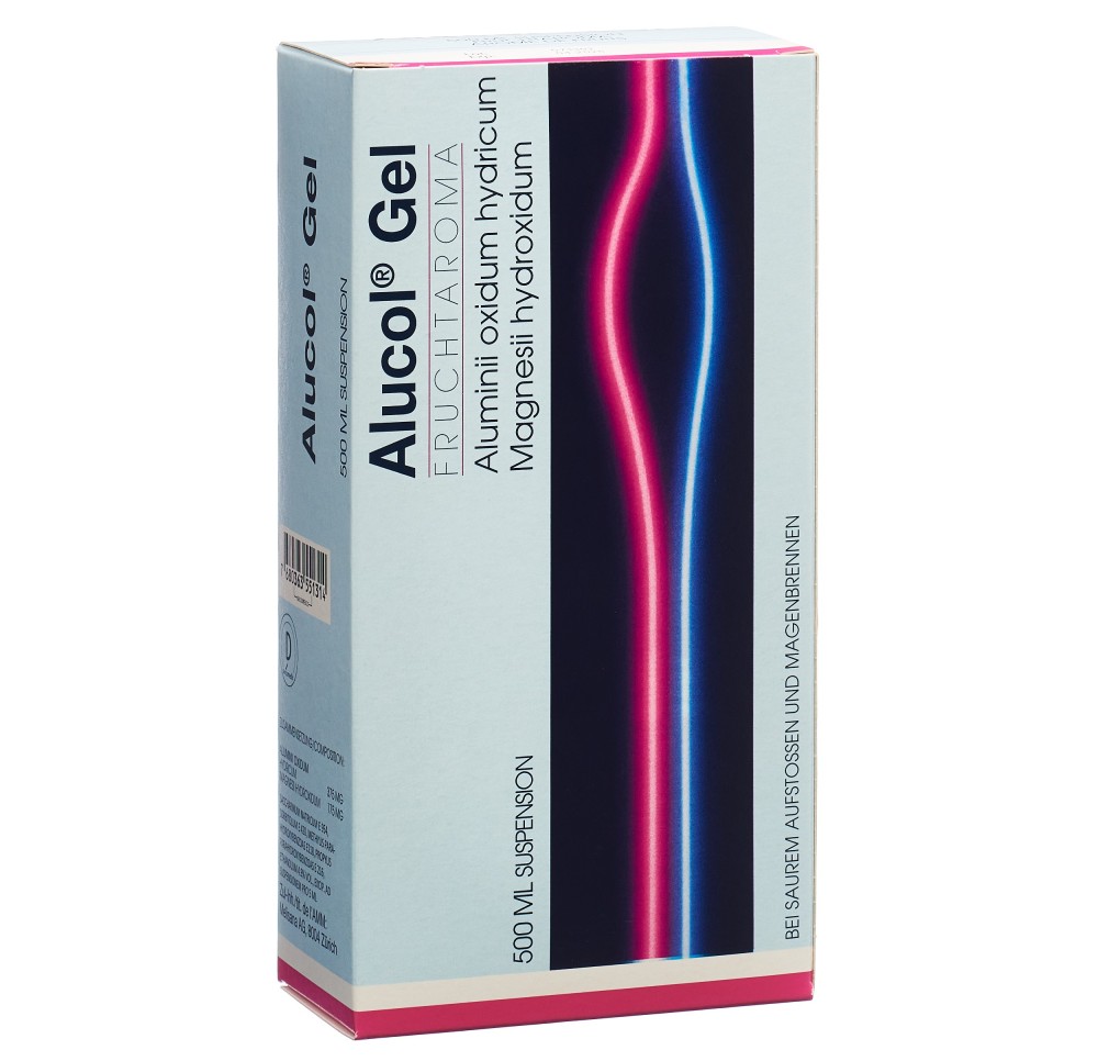 ALUCOL Gel susp fruit fl 500 ml