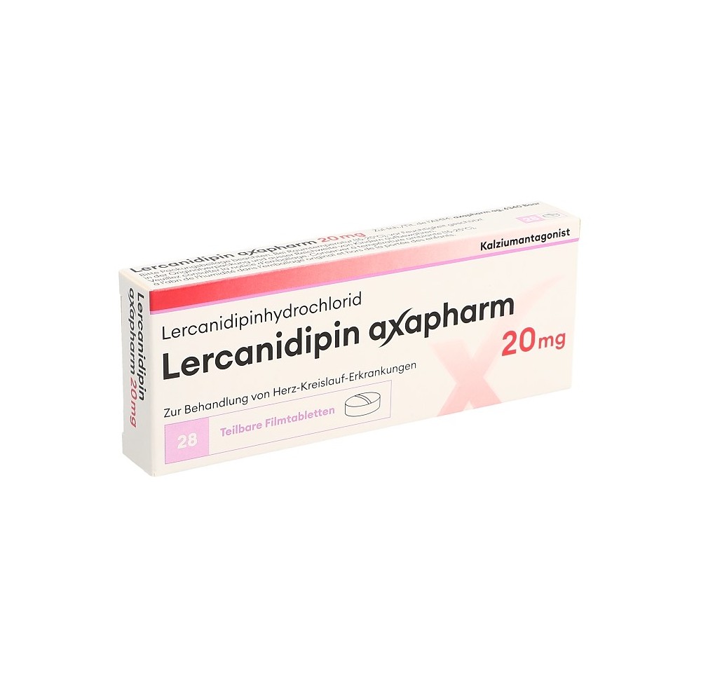 LERCANIDIPINE Axapharm cpr pell 20 mg 28 pce