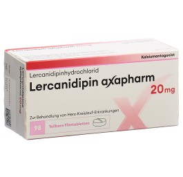 LERCANIDIPINE Axapharm cpr pell 20 mg 98 pce