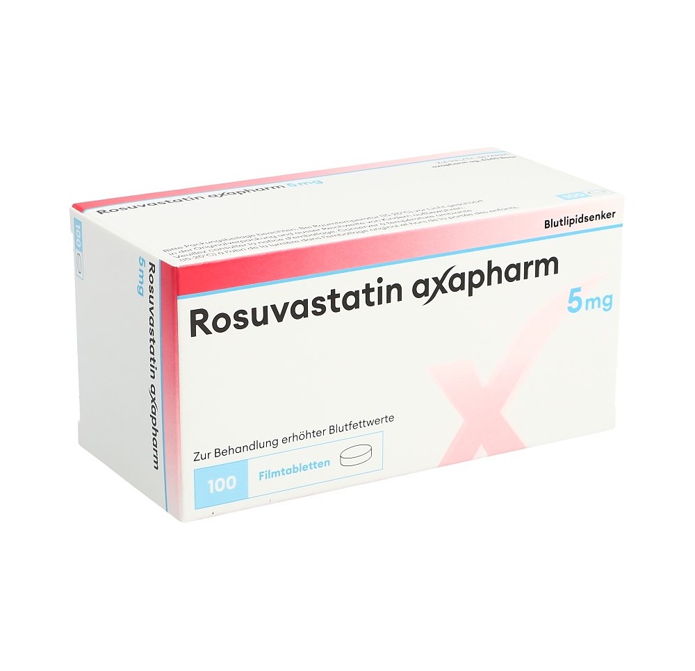 ROSUVASTATINE axapharm cpr pell 5 mg 100 pce