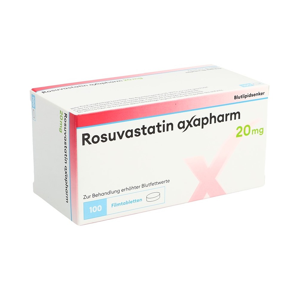 ROSUVASTATINE axapharm cpr pell 20 mg 100 pce