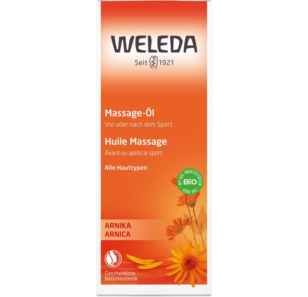 WELEDA huile massage arnica fl verre 100 ml