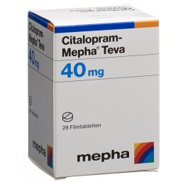 CITALOPRAM Mepha Teva cpr pell 40 mg bte 28 pce