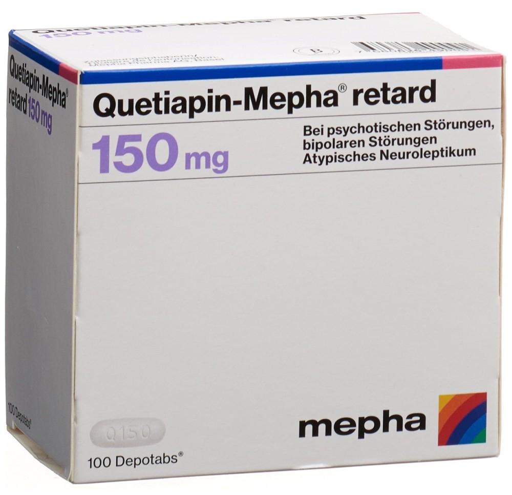 QUETIAPIN Mepha retard depotabs 150 mg 100 pce