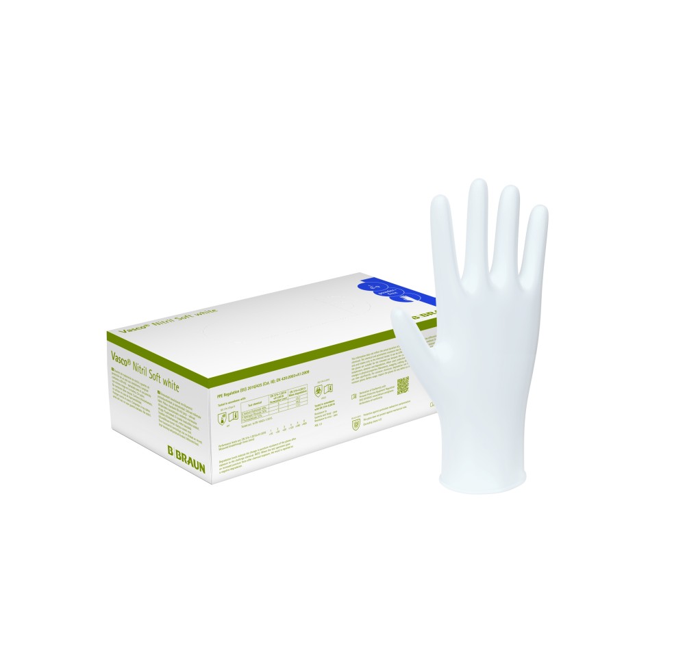 VASCO Nitril Soft M white box 200 pce