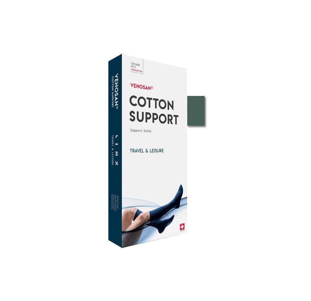VENOSAN COTTON SUPPORT Socks A-D M olive 1 paire