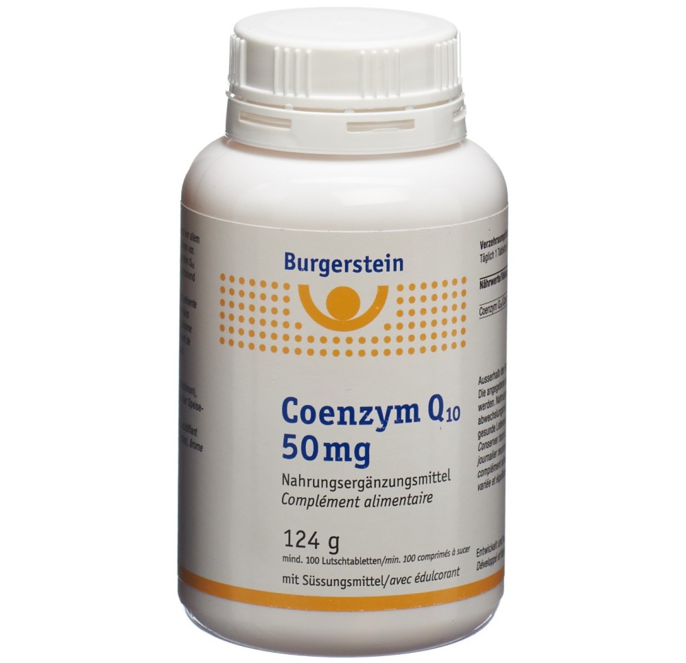 BURGERSTEIN Coenzyme Q10 cpr sucer 50 mg 100 pce
