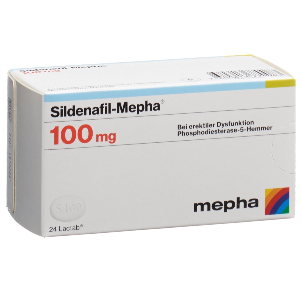 SILDENAFIL Mepha cpr pell 100 mg 24 pce