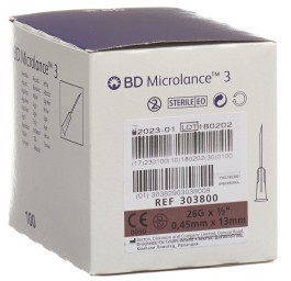 BD MICROLANCE 3 aiguilles 0.45x13mm brun 100 pce