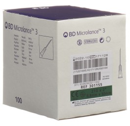 BD MICROLANCE 3 aiguilles 0.80x50mm vert 100 pce