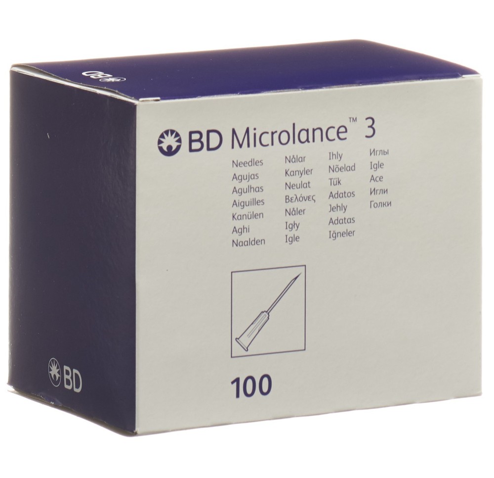 BD MICROLANCE 3 aiguilles 1.20x40mm rose 100 pce