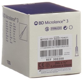 BD MICROLANCE 3 aiguilles 0.45x10mm brun 100 pce