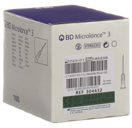 BD MICROLANCE 3 aiguilles 0.80x40mm vert 100 pce