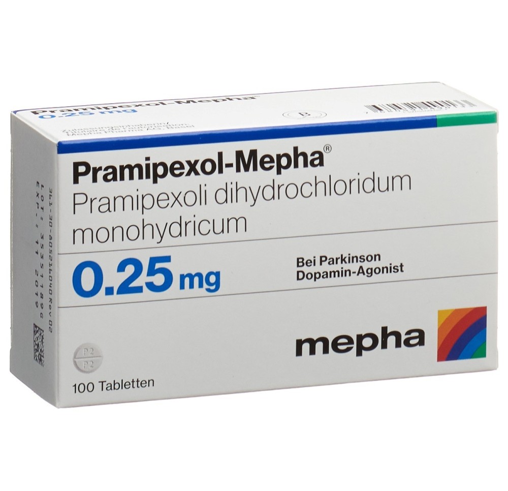 PRAMIPEXOL Mepha cpr 0.25 mg 100 pce