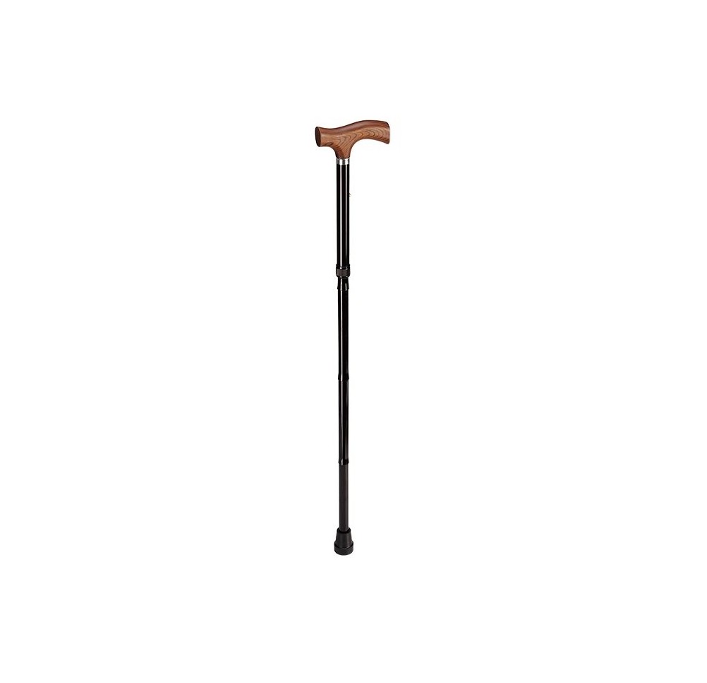 SAHAG Canne pli alu noir -100kg 85-95cm Fritz bois