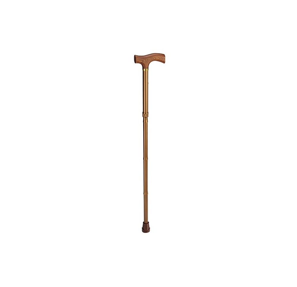 SAHAG Canne pli alu bron -100kg 85-95cm Fritz bois