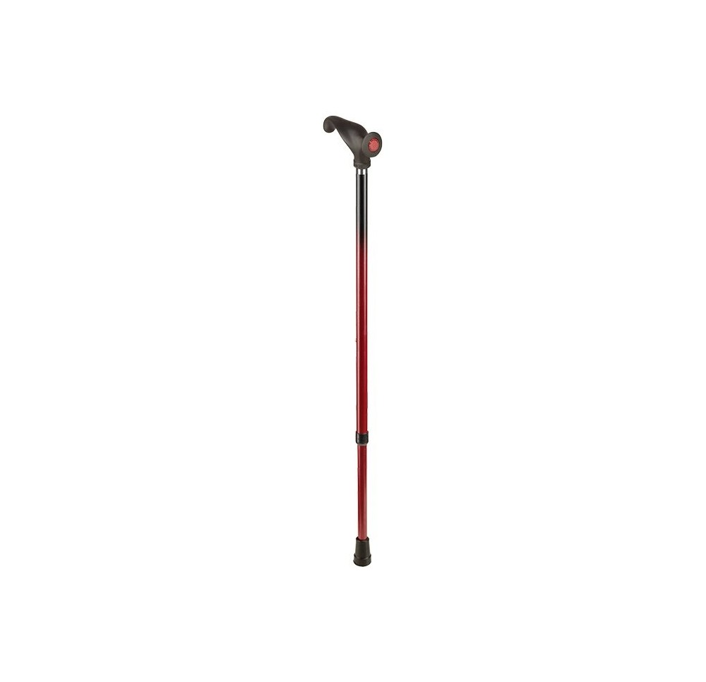 SAHAG Canne métal noir-ro -130kg 74-94cm anat ga