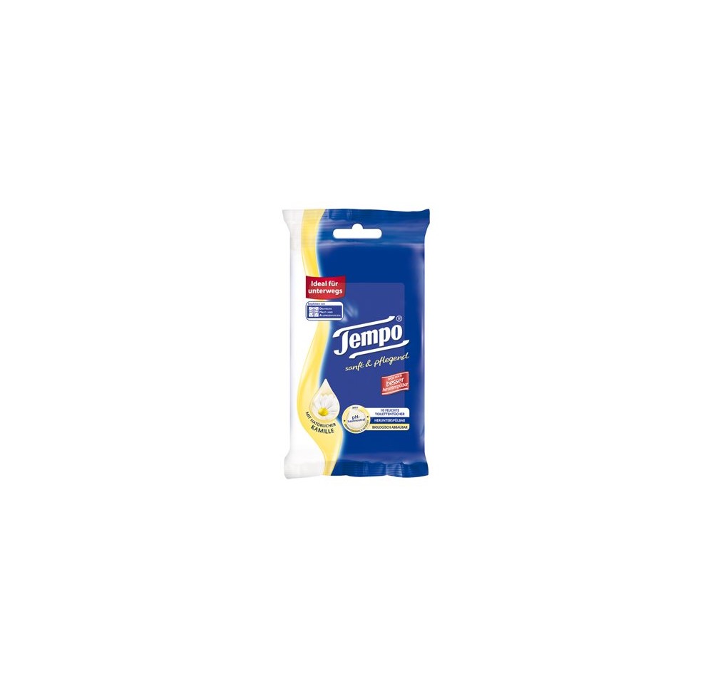 TEMPO papier-toilette humide Sanft&Pfl Trav 10 pce