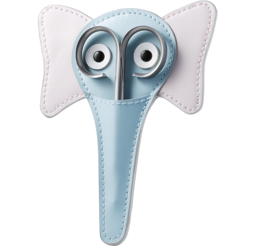 RUBIS étui éléphant ciseaux bébé