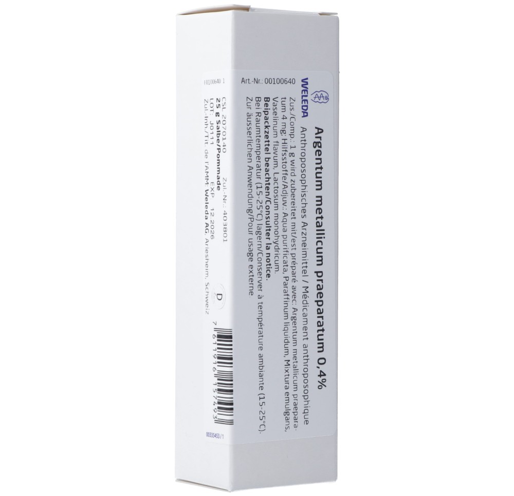 WELEDA argentum metallicum praep ong 0.4 % 25 g