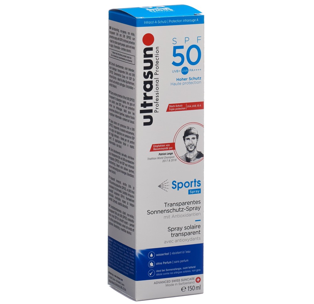 ULTRASUN Sports Spray SPF 50 150 ml