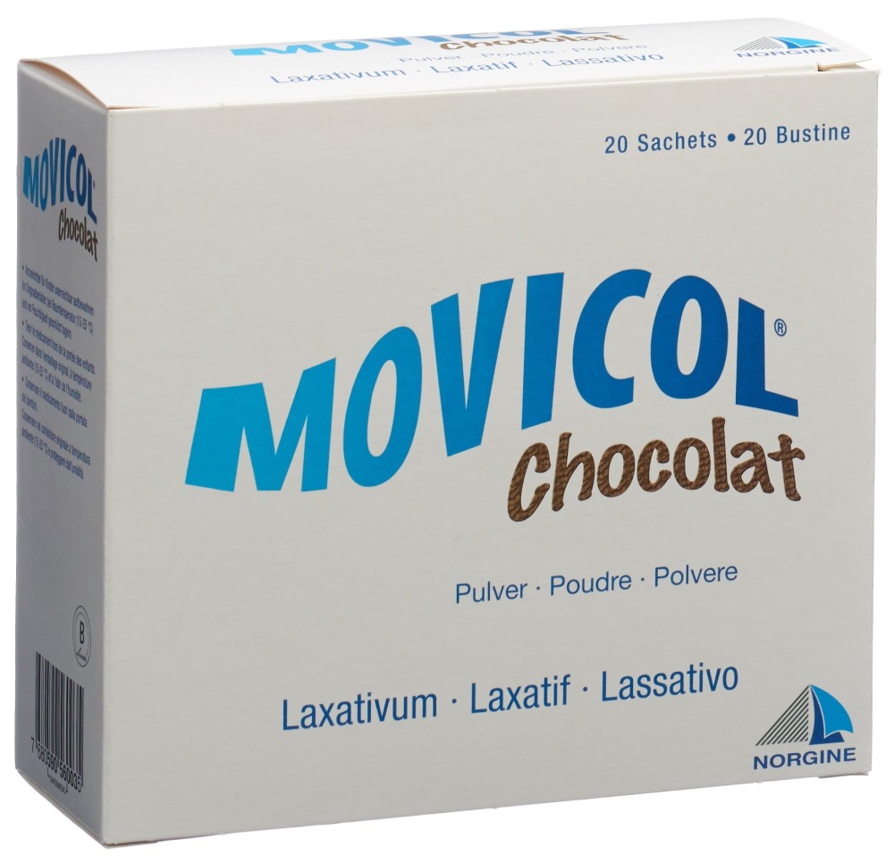 MOVICOL chocolat pdr sach 20 pce